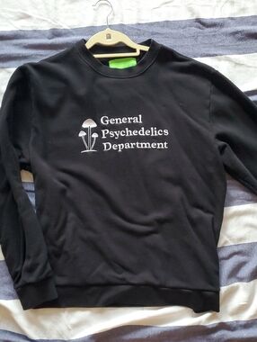 General Psychedelics Department Mister Green Black Crewneck